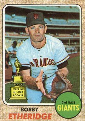 Bobby Etheridge (baseball) 1968 Topps Bobby Etheridge 126 Baseball Card Value Price Guide