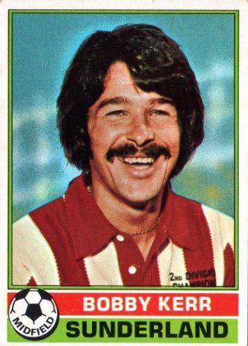 Bobby Kerr (footballer, born 1947) SUNDERLAND Bobby Kerr 36 TOPPS 1977 Red Back Football Soccer