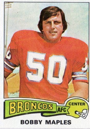 Bobby Maples DENVER BRONCOS Bobby Maples 523 TOPPS 1975 NFL American Football