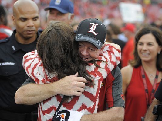 Bobby Petrino Louisville football Once down coach Bobby Petrino rising to new