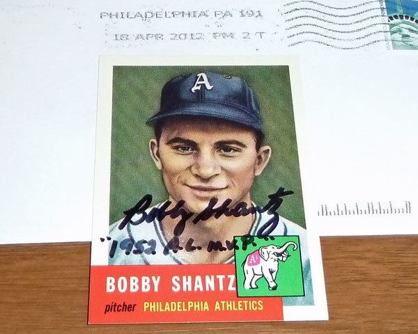 Bobby Shantz In the mailbox 1952 AL MVP Bobby Shantz Pauls Random Baseball Stuff