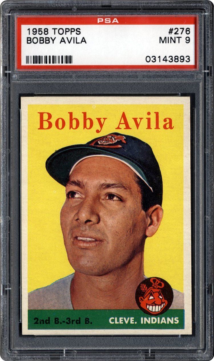 Bobby Avila 1958 Topps Bobby Avila PSA CardFacts