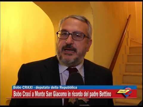 Bobo Craxi Bobo Craxi a Monte San Giacomo in ricordo del padre Bettino YouTube