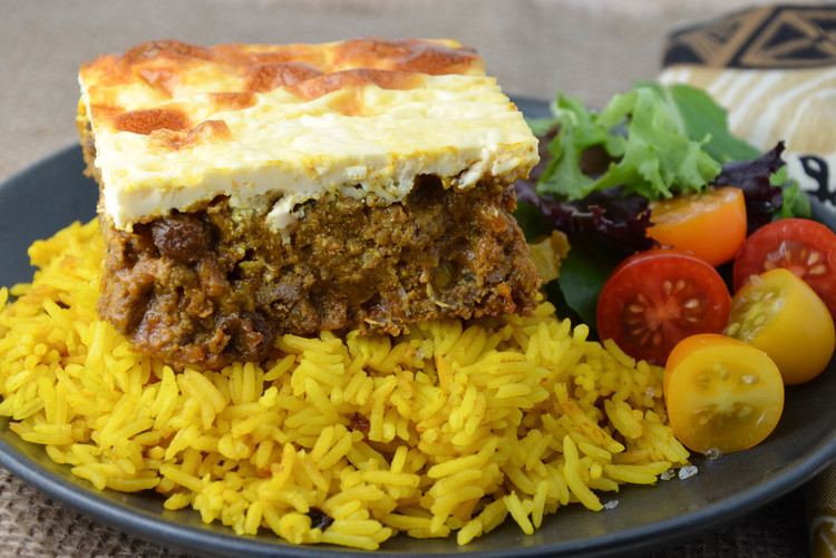 Bobotie South African Bobotie with Yellow Rice Foodie On Board