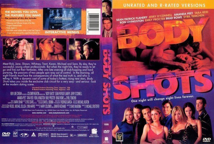 DVD cover of Body Shots featuring the main casts.