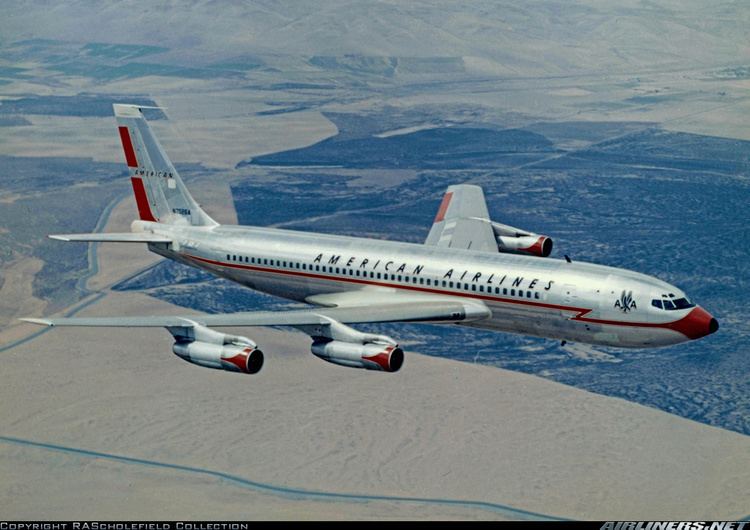 Image result for first scheduled transatlantic flight of american airlines 707