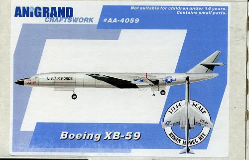 Boeing XB-59 Anigrand Craftworks 1144 XB59 previewed by Scott Van Aken