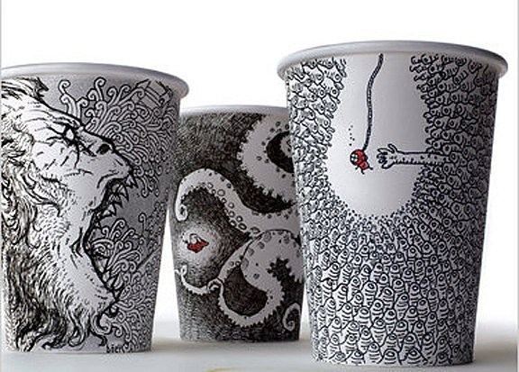 Boey The Lucrative Styrofoam Cup Cartoons Of Cheeming Boey Art