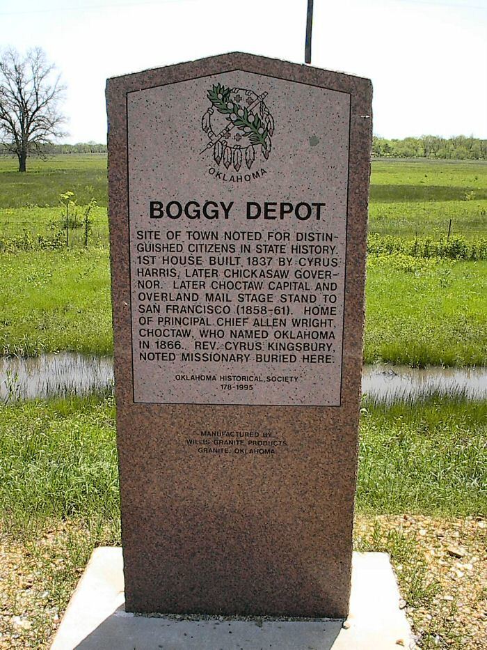 Boggy Depot, Oklahoma Boggy Depot site photos