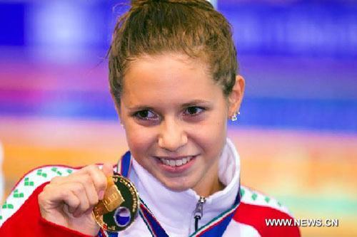 Boglarka Kapas Hungary sweep gold medals at European Swimming