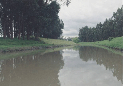 Bogotá River Colombia Evidence shows high levels of pollution in the Bogota