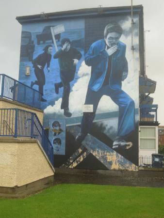 Bogside Artists Mural ber Che Guevaras irische Herkunft Picture of The Bogside