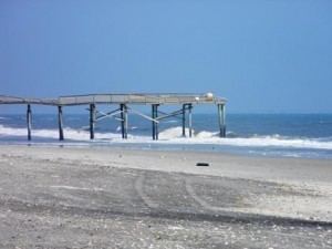 Bogue Banks Three piers are damaged flooding on Bogue Banks NewsTimes News