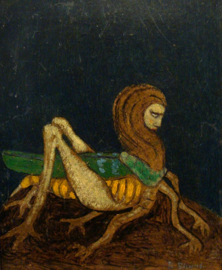 Bolesław Biegas Boleslaw Biegas Vampire In The Form Of Grasshopper 1914 Flickr