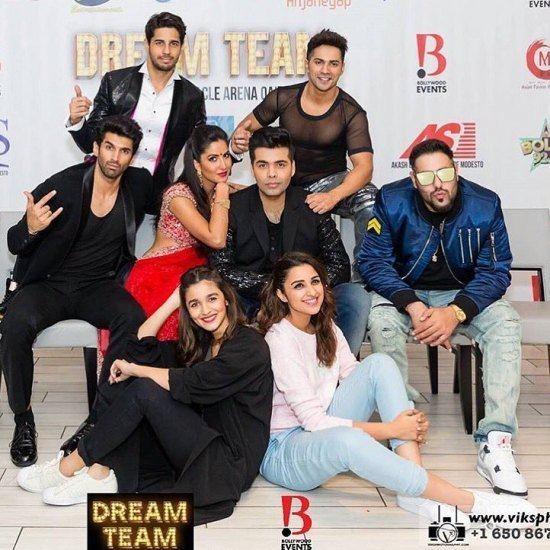 Bollywood Dream Bollywood Dream Team 2016 Katrina Alia Sidharth Varun Parineeti