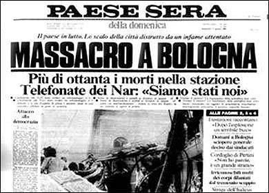 Bologna massacre 1980 Massacre in Bologna 85 dead