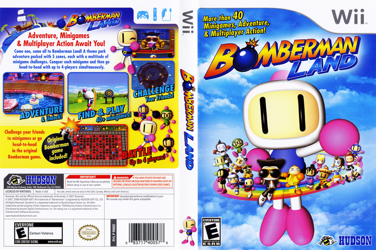 Bomberman Land (Wii) artgametdbcomwiicoverfullHQUSRBBE18png