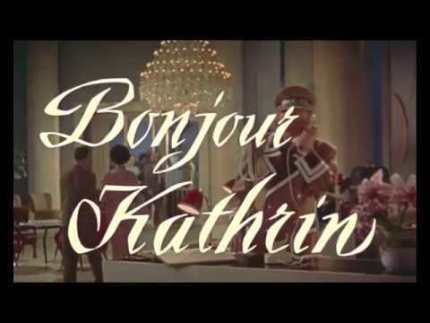 Bonjour Kathrin (film) Peter Alexander Caterina Valente in Bonjour Kathrin 1956 auf