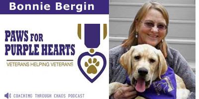 Bonnie Bergin Paws for Purple Hearts Bonnie Bergin podcast interview