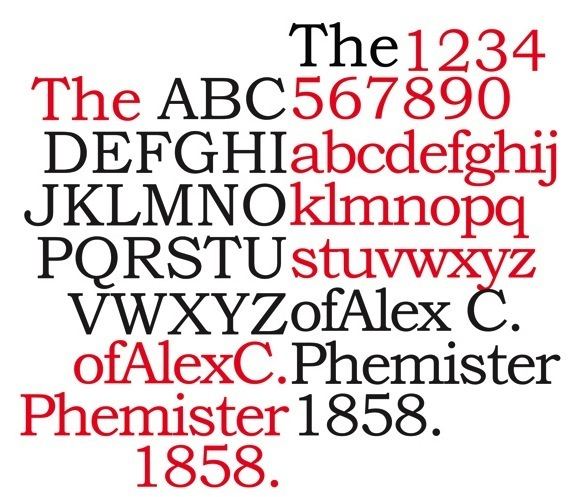 Bookman (typeface) Alexander Phemister