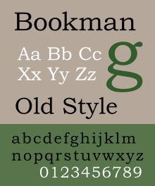 Bookman (typeface) httpsuploadwikimediaorgwikipediacommonsthu