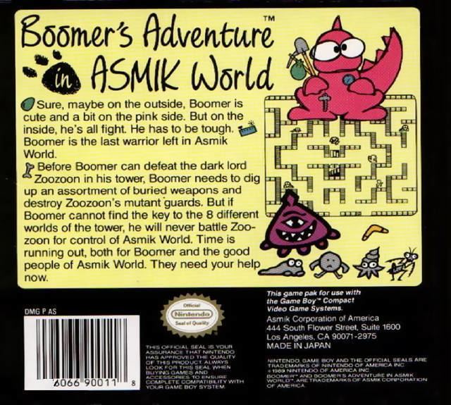 Boomer's Adventure in ASMIK World Boomer39s Adventure in Asmik World Box Shot for Game Boy GameFAQs