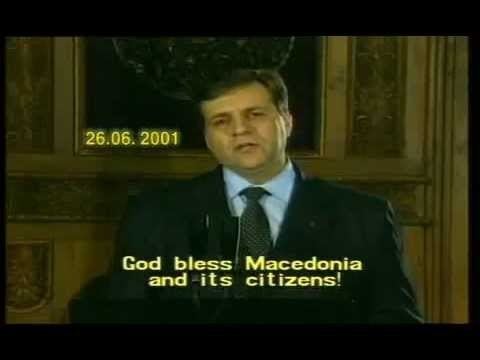 Boris Trajkovski Boris Trajkovski statement to the people in Macedonia 2001 YouTube