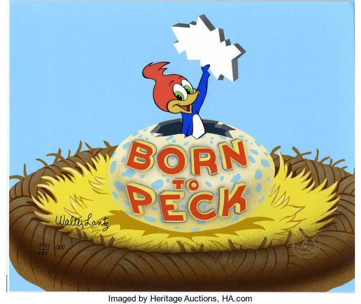 Born to Peck Woody Woodpecker Born to Peck Limited Edition Hand Painted Lot