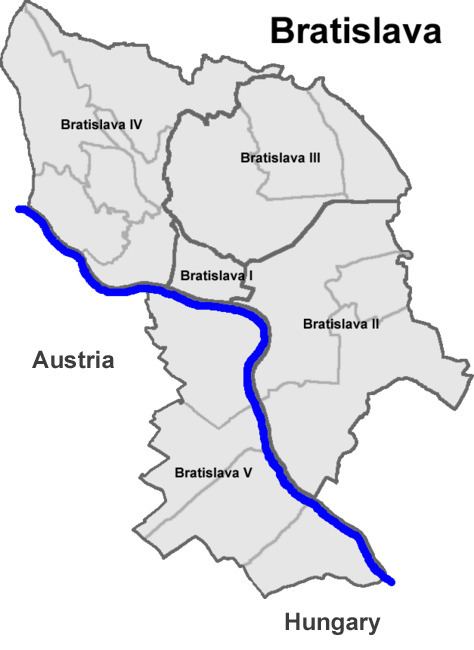 Boroughs and localities of Bratislava