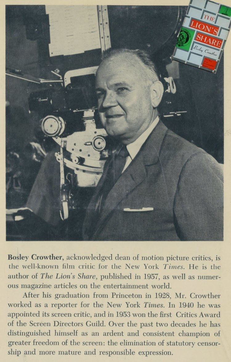 Bosley Crowther Greenbriar Picture Shows