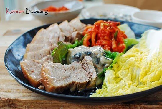 Bossam Bossam Boiled Pork Wraps Korean Bapsang