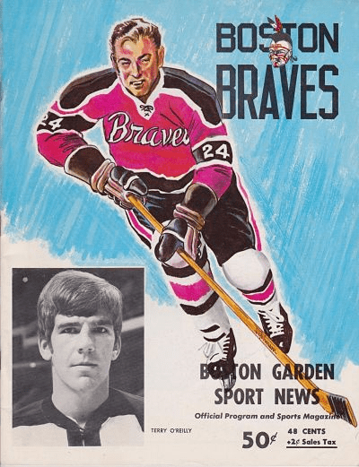 1972-1973 BOSTON BRAVES AHL HOCKEY PROGRAM - SP 3624I