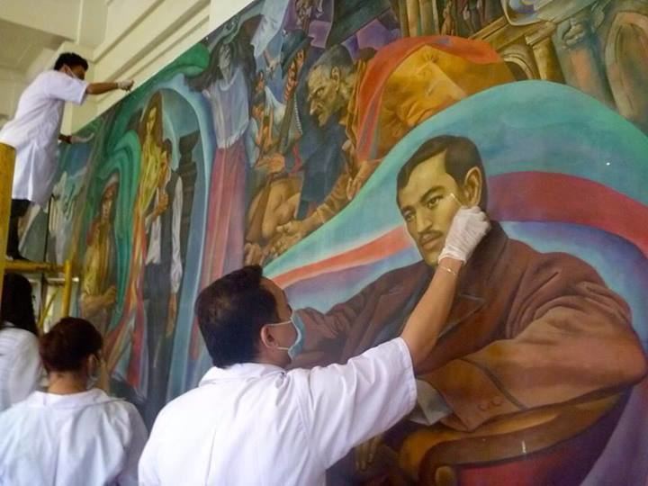 Botong Francisco Tam artists lead restoration of controversial Botong painting