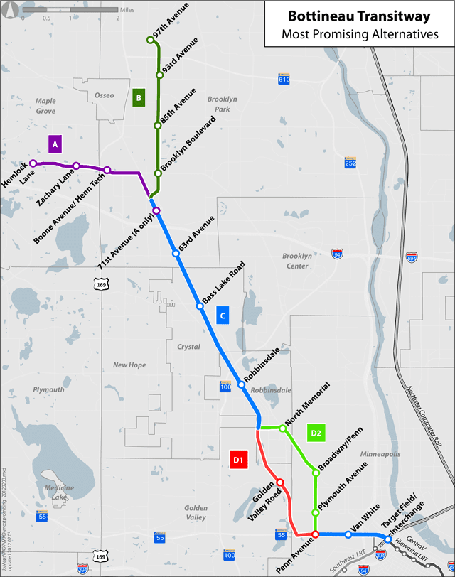 Bottineau LRT The Other Other Bad Light Rail Alignment The Blue Line Extension