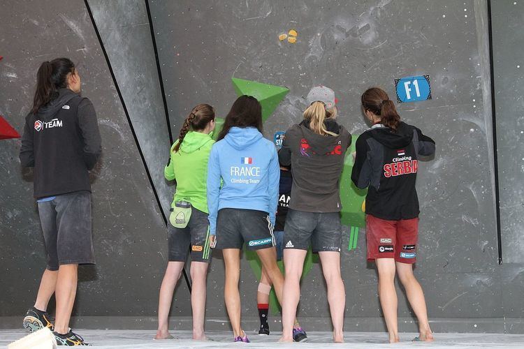 Bouldering at the 2015 IFSC Climbing World Cup