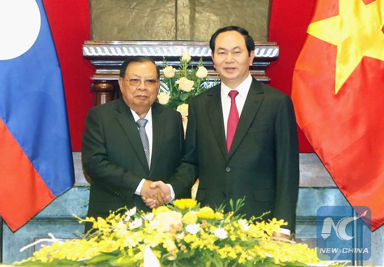 Bounnhang Vorachith Profile Lao leader Bounnhang Vorachit Xinhua Englishnewscn