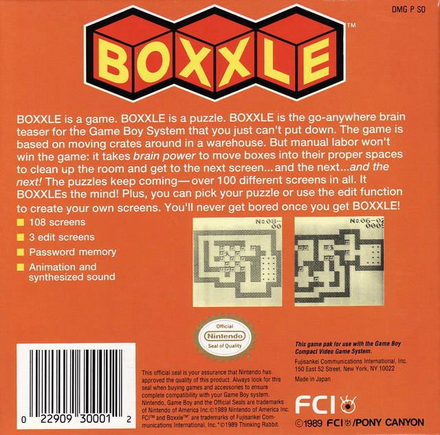 Boxxle Boxxle Box Shot for Game Boy GameFAQs