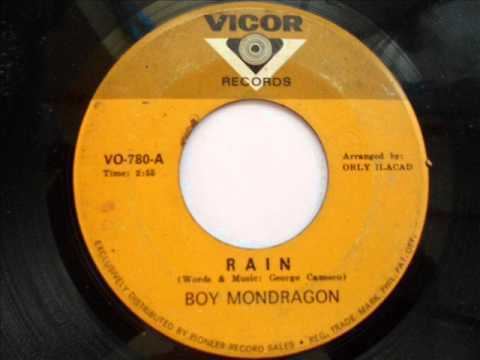 The disk of the song "Rain" by Boy Mondragon
