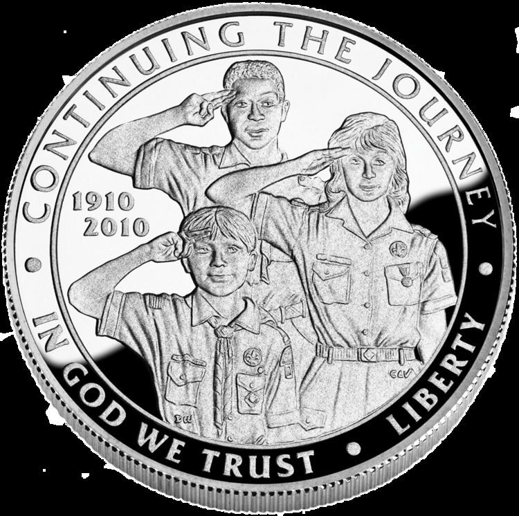 Boy Scouts of America centennial silver dollar