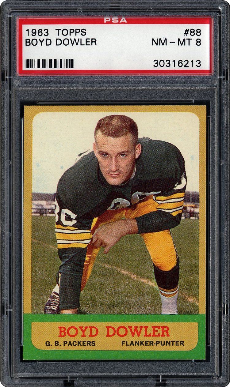 Boyd Dowler 1963 Topps Boyd Dowler PSA CardFacts