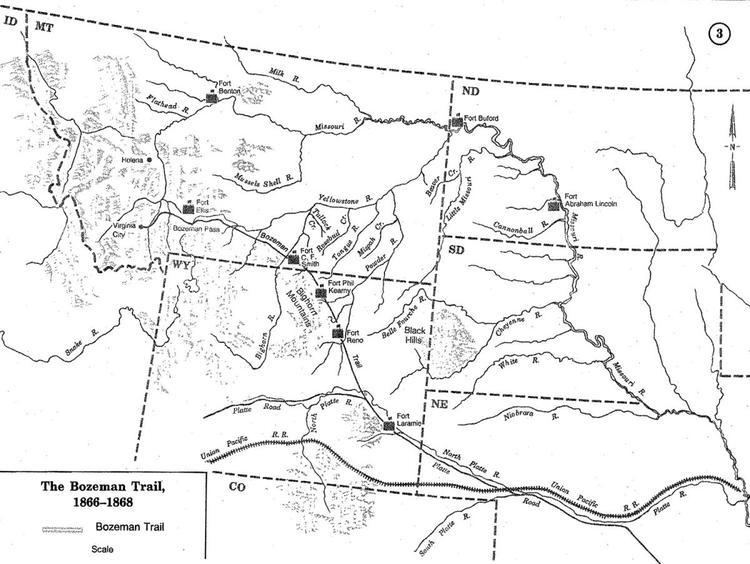 Bozeman Trail A Brief History of the Bozeman Trail WyoHistoryorg