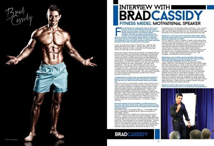 Brad Cassidy Interview With Brad Cassidy naturalbodzmagazinecom
