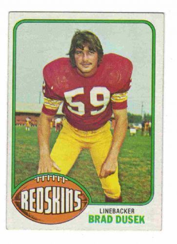 Brad Dusek WASHINGTON REDSKINS Brad Dusek 31 TOPPS 1976 NFL American Football