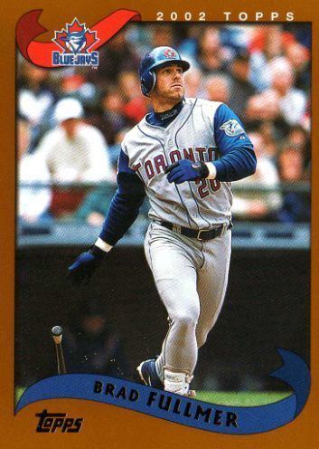 Brad Fullmer TORONTO BLUE JAYS Brad Fullmer 41 TOPPS 2002 Baseball