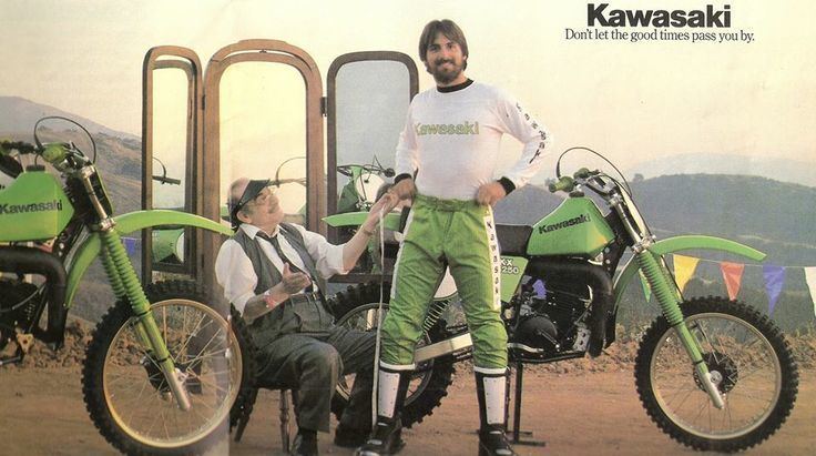Brad Lackey 1979 Kawasaki KX Ad featuring Brad Lackey Brad