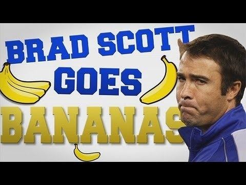 Brad Scott (American football) Syd Barker Medal Brad Scott goes bananas YouTube