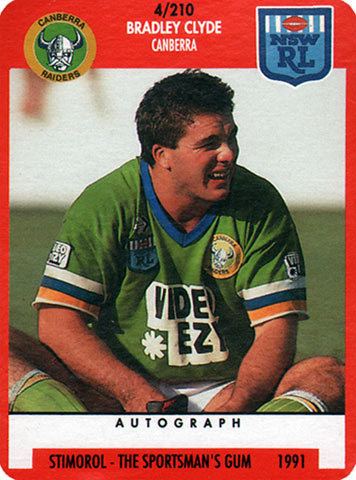 Bradley Clyde The Greatest Game of All Rugby League Cards Bradley Clyde
