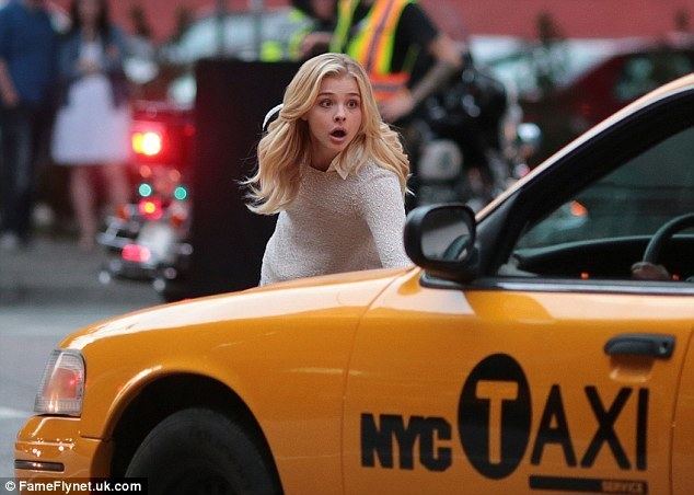 Brain on Fire (film) Chloe Grace Moretz films a near miss with a cab for Brain On Fire