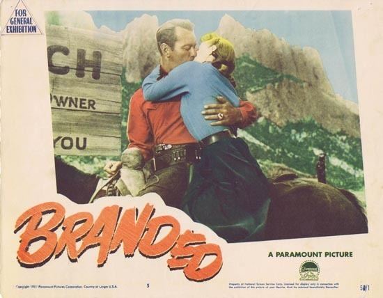 Branded (1950 film) BRANDED 1950 Alan Ladd Lobby card 5