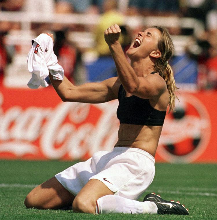 Brandi Chastain 14 years ago Brandi Chastain changed US soccer won a